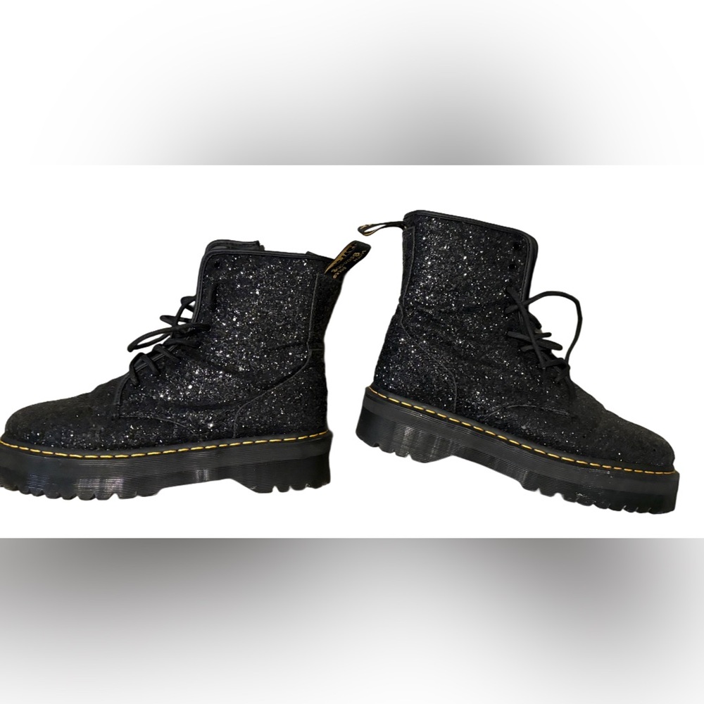 Rare! Doc Marten Jadon glitter platform boots